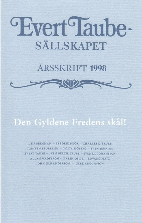 1998: Den Gyldene Fredens skål